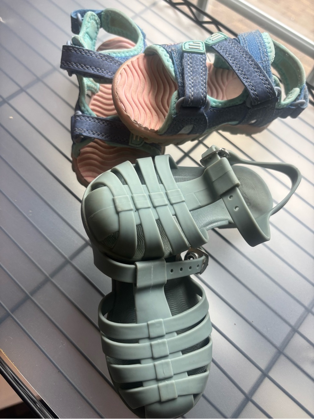 Liewood 8T Bre Sandals-Toe Jelly Sandals in Whale Blue Bundle Lot